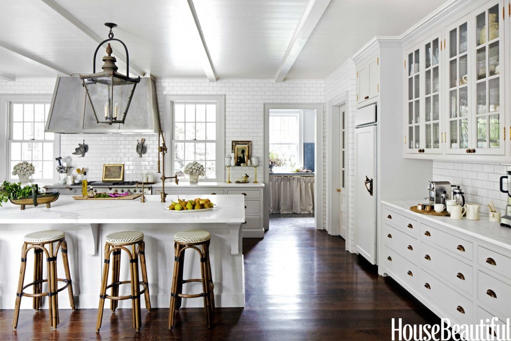 lantern antique in white farmhouse kitchen gorgeous style