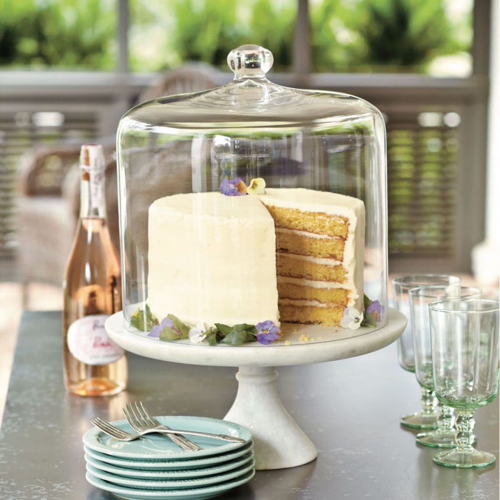 Cake stand 2025 with cloche