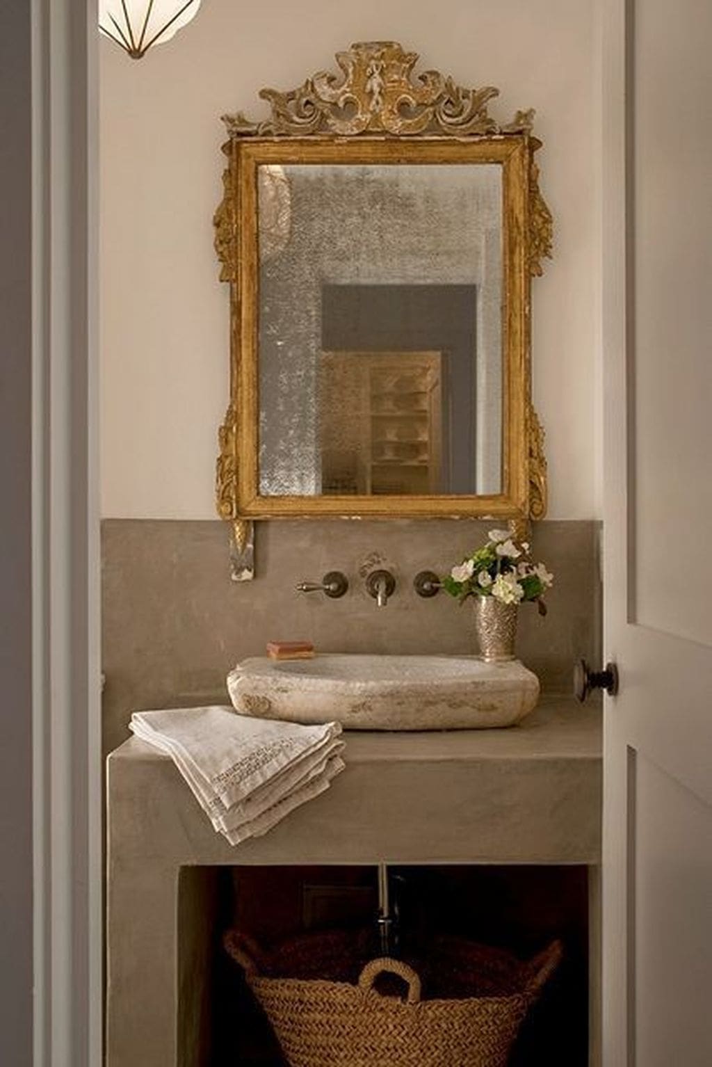 Antique Mirrors in a Bathroom Adding Charm & Character