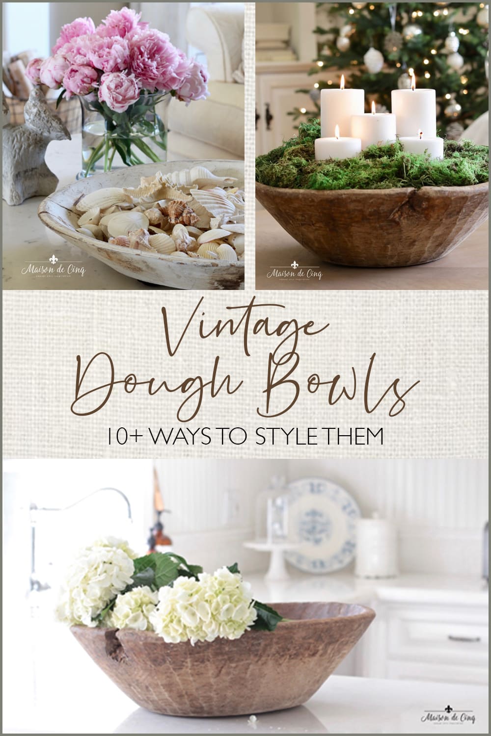 How To Style A Beautiful And Simple Dough Bowl Arrangement * Hip & Humble  Style