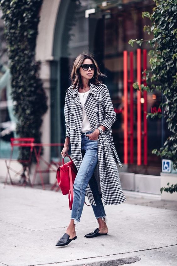 Gingham 2025 blazer outfit