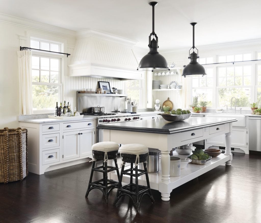 Beautiful Black & White Fall Farmhouse Kitchen, Home Stories A to Z