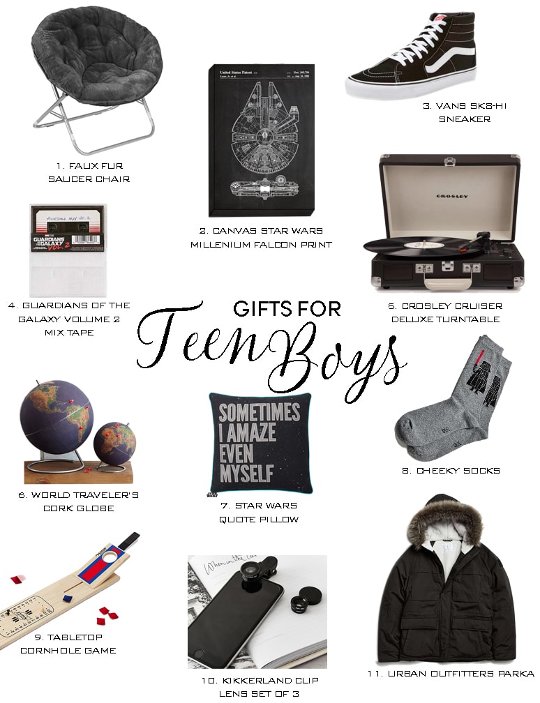 holiday gift guide for teen boys