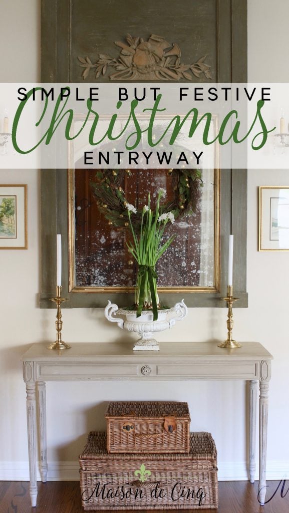 christmas entryway french inspired tour holiday decor 