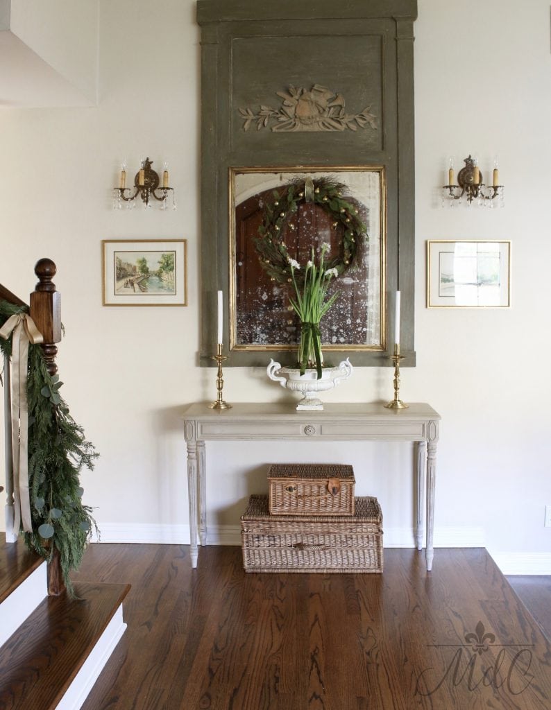 christmas entryway gorgeous french inspired holiday decor