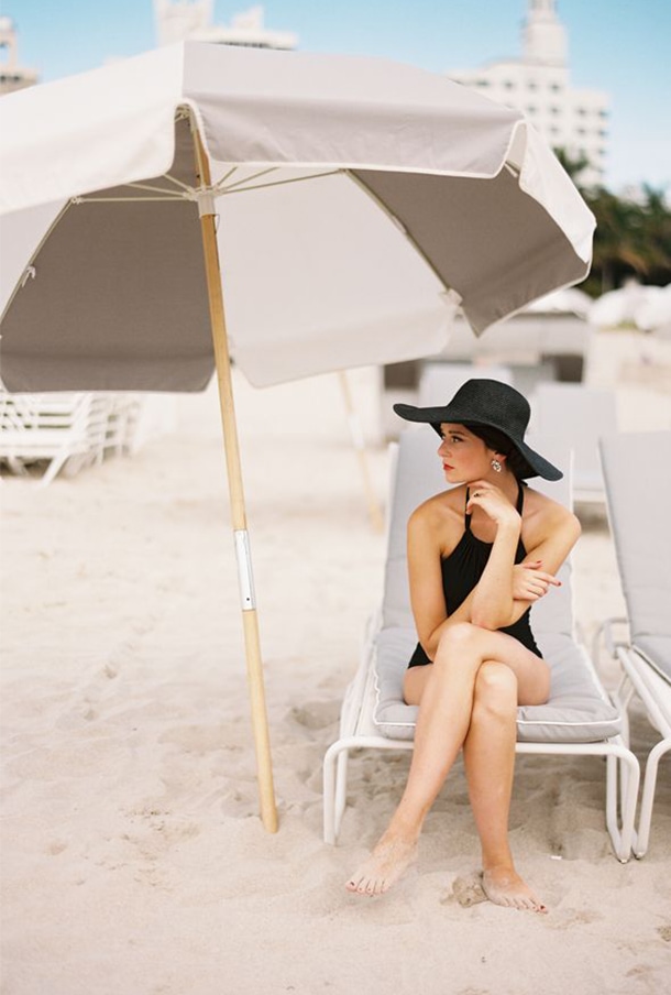 Classy, Timeless Elegance - The Black Swimsuit