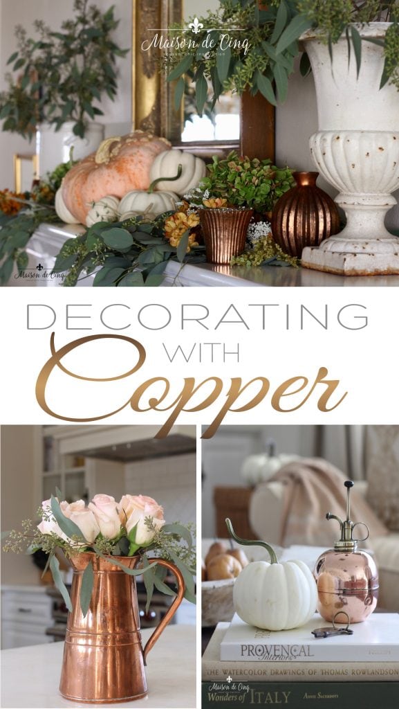 Add Warmth for Fall With Vintage Copper Kitchen Accessories