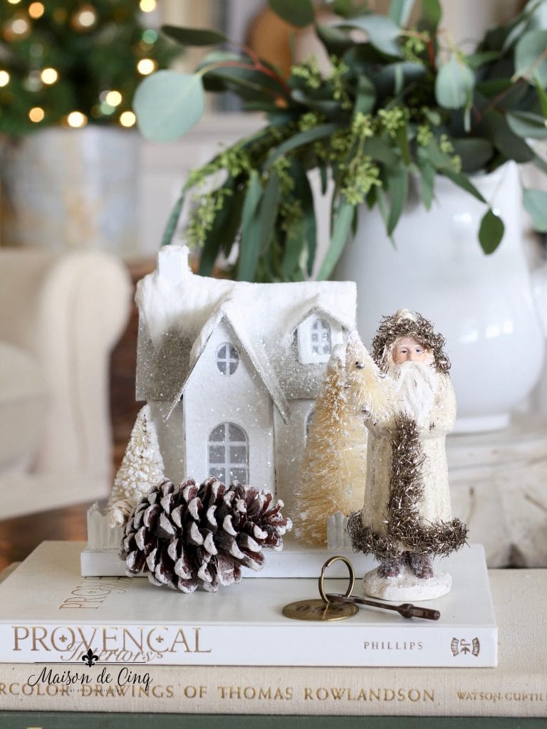 A French Farmhouse Christmas in the Family Room