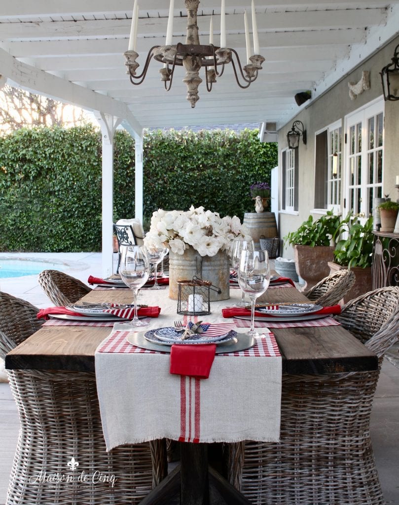 Patriotic Table Setting 14 Ideas For Summer Table Inspiration