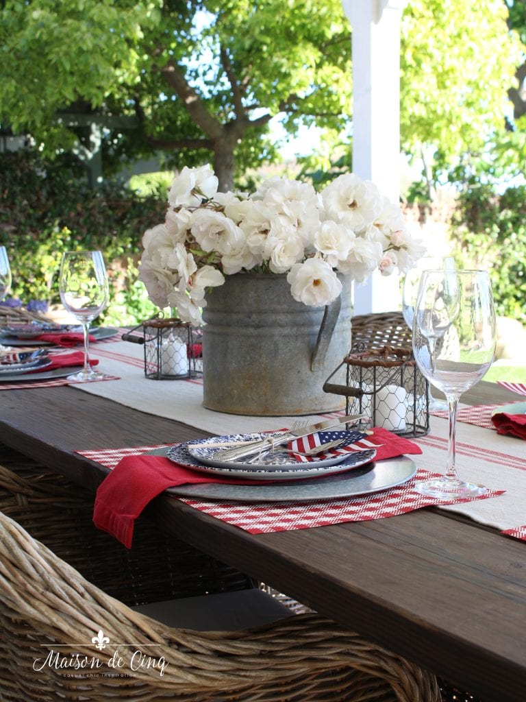 Table Setting Ideas, Patriotic, Summer, Memorial Day