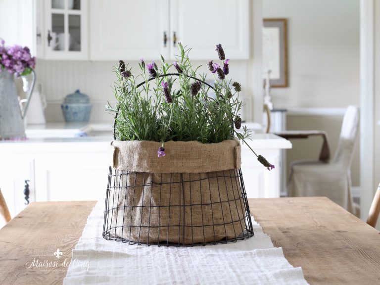 Simple Summer Decorating – Lightening Things Up with Blue and White