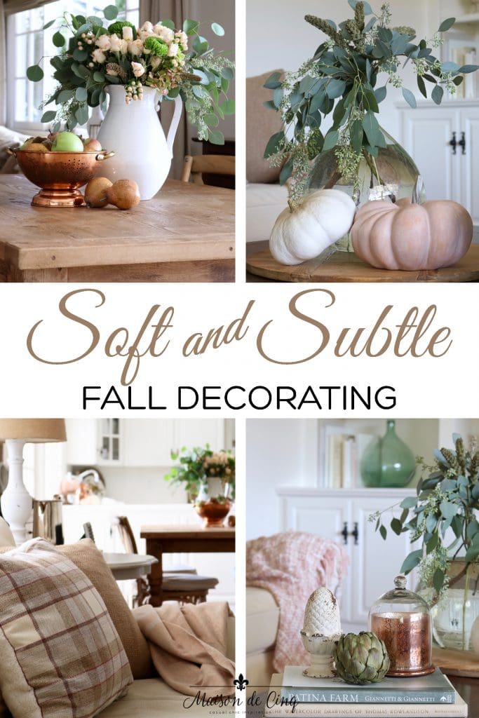 Soft & Subtle Fall Decorating: Family Room