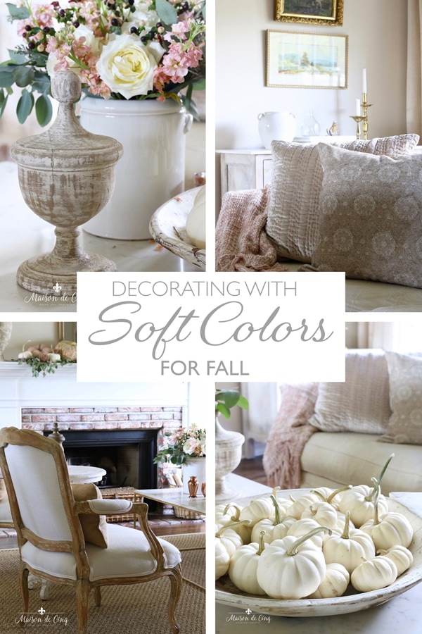 Romantic Fall Living Room: Decorating with Soft Colors for Fall