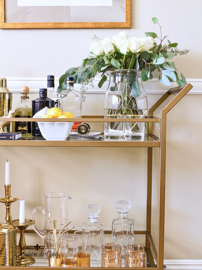 Bar Cart Styling Ideas The Best Bar Cart Accessories