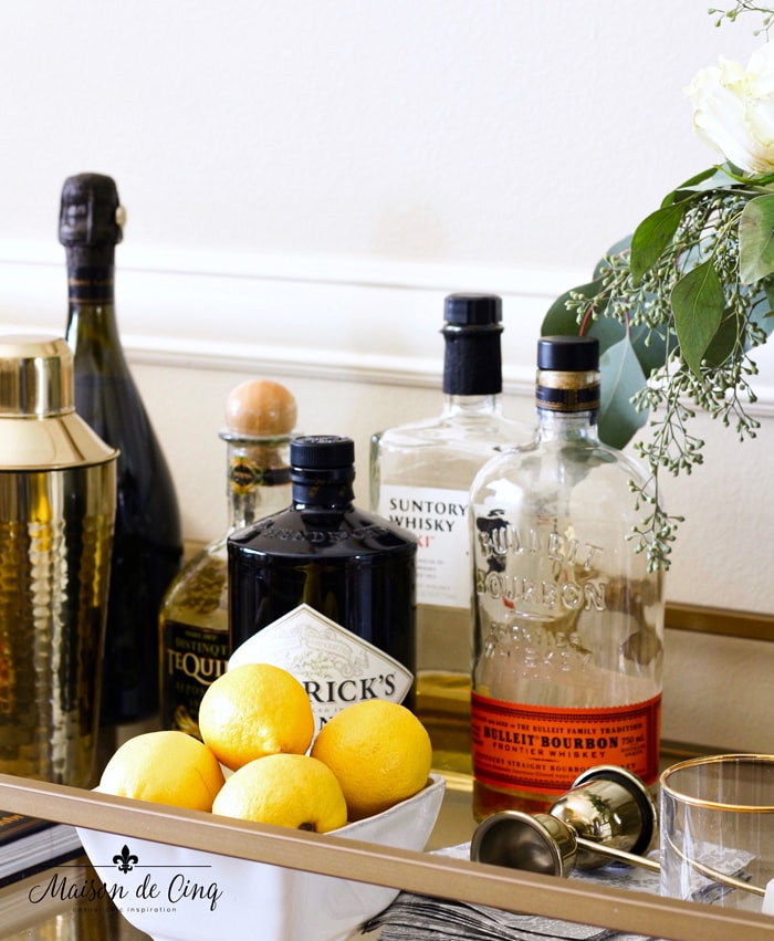 Bar Cart Styling - How to Style a Bar Cart Like a Pro