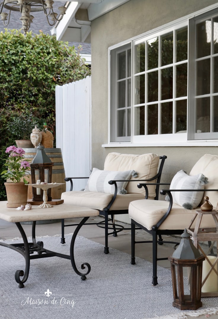 French country outdoor outlet pillows