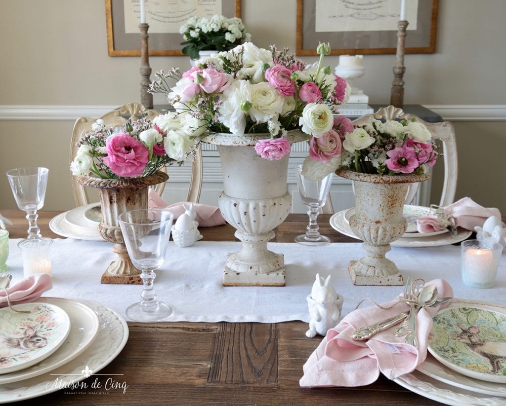 Shabby chic deals table setting