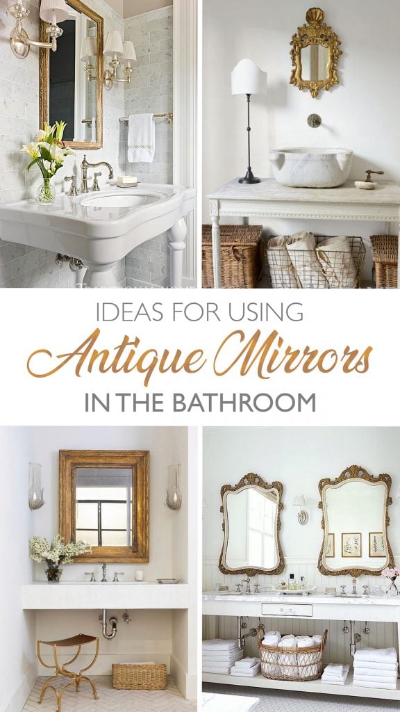 Bathroom deals mirror antique