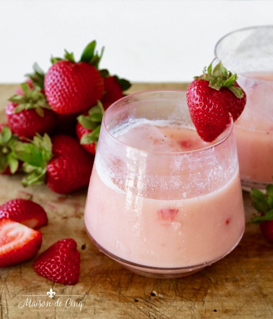 Strawberry Gin Cocktail Sweet, Creamy & Refreshing!