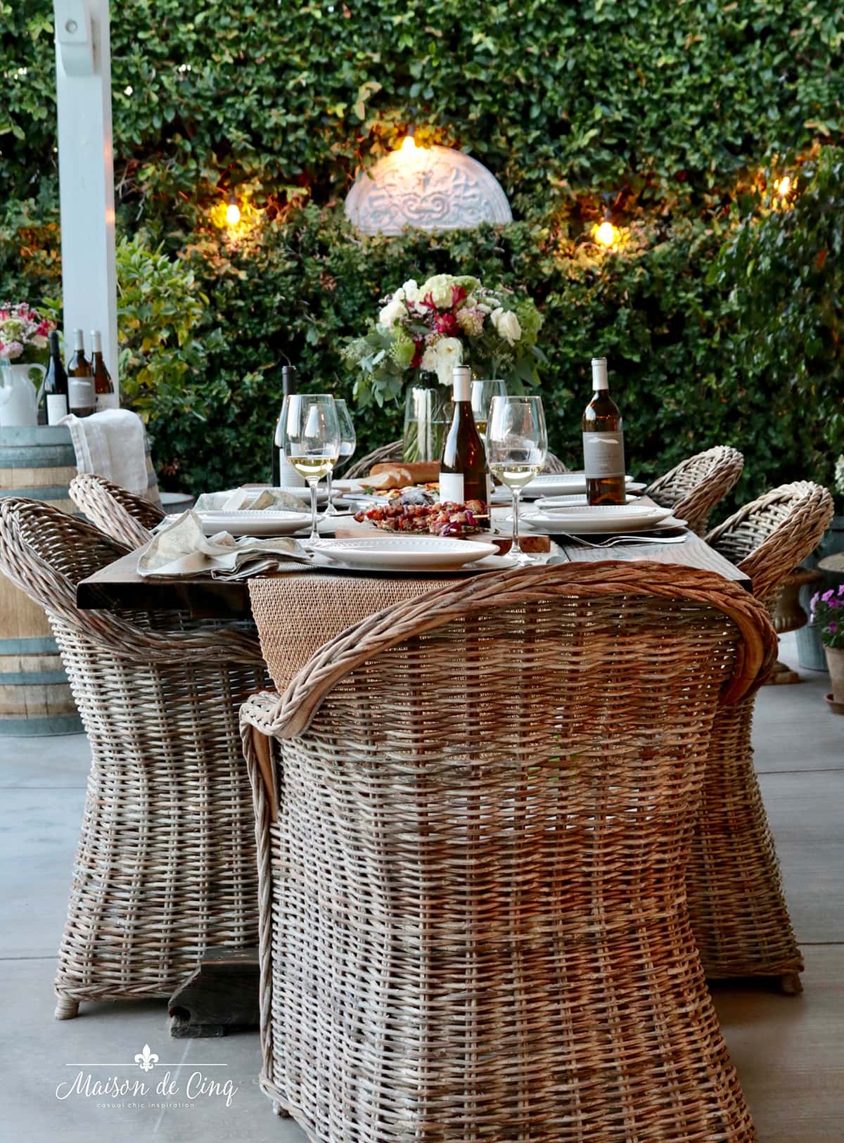 elevating your outdoor space with lighting beautiful outdoor dining area with string lights 