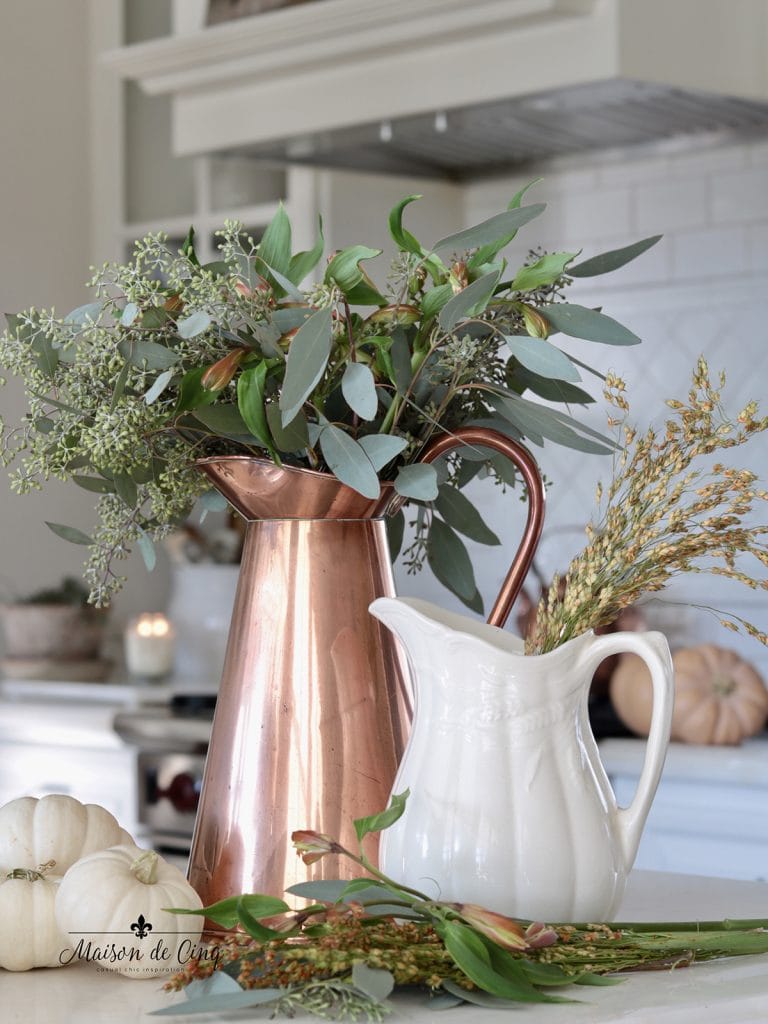 Wildflower Table Centerpiece Kitchen Decor Farmhouse Rustic Mason Jar  Arrangement Wedding Decor Living Room Entryway Mantle 