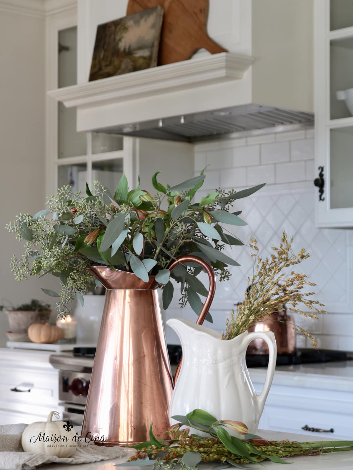 Add Warmth for Fall With Vintage Copper Kitchen Accessories