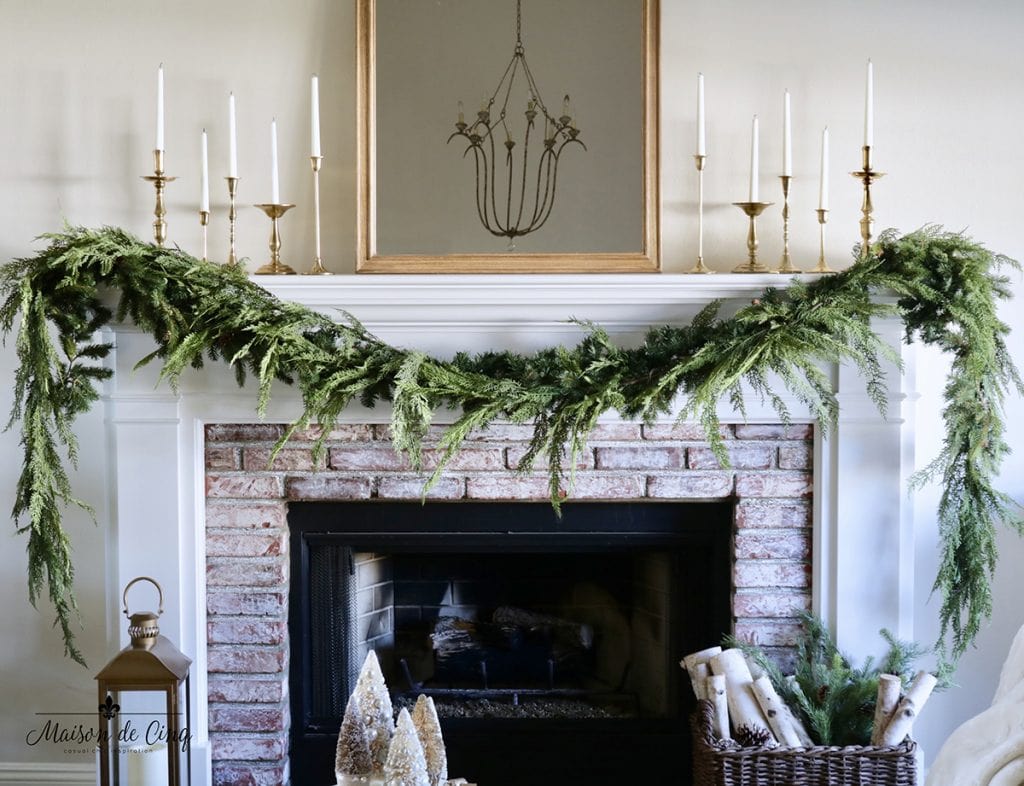 How to Create a Christmas Garland with Real & Faux Greenery - Life