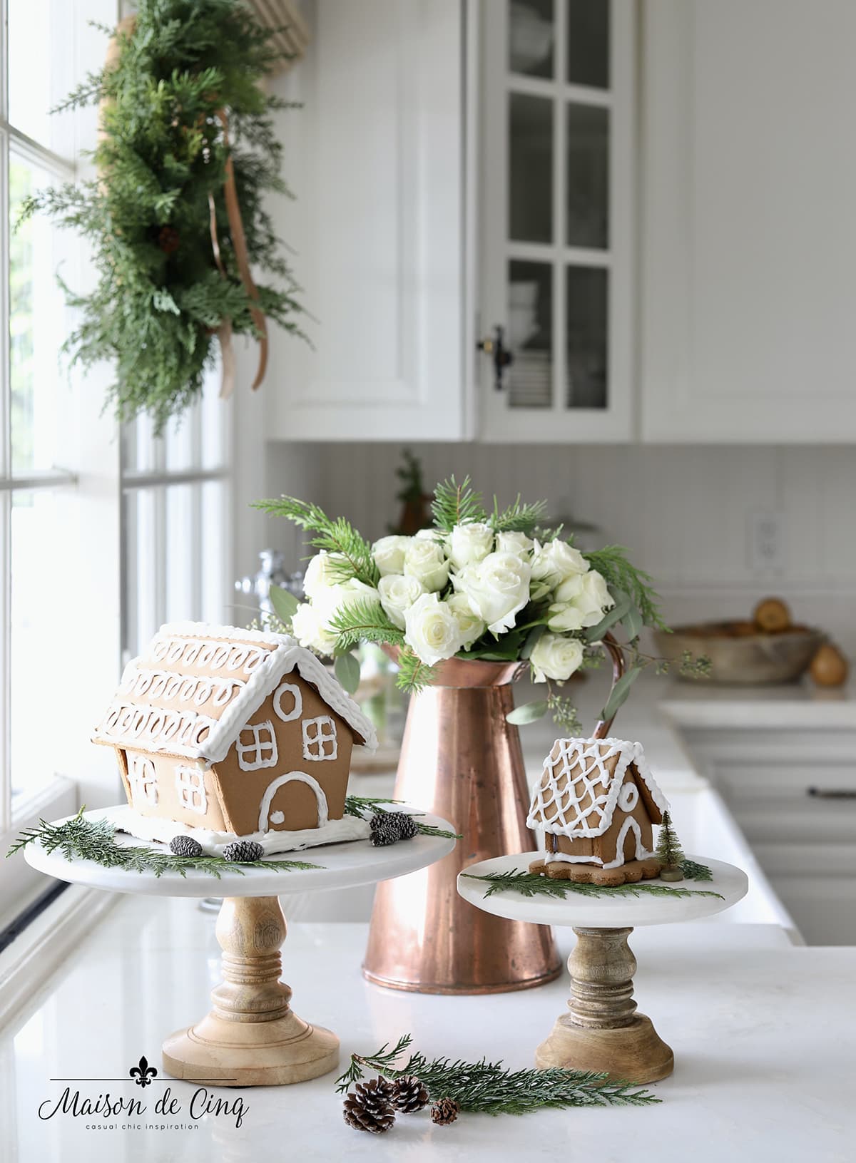 Festive Gingerbread House Cakes - Finding Silver Pennies