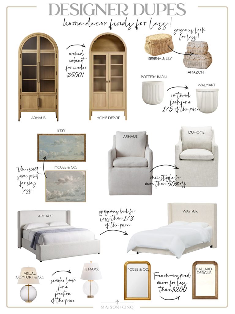 Even MORE Designer Dupes: Stylish Home Decor Finds for Less!