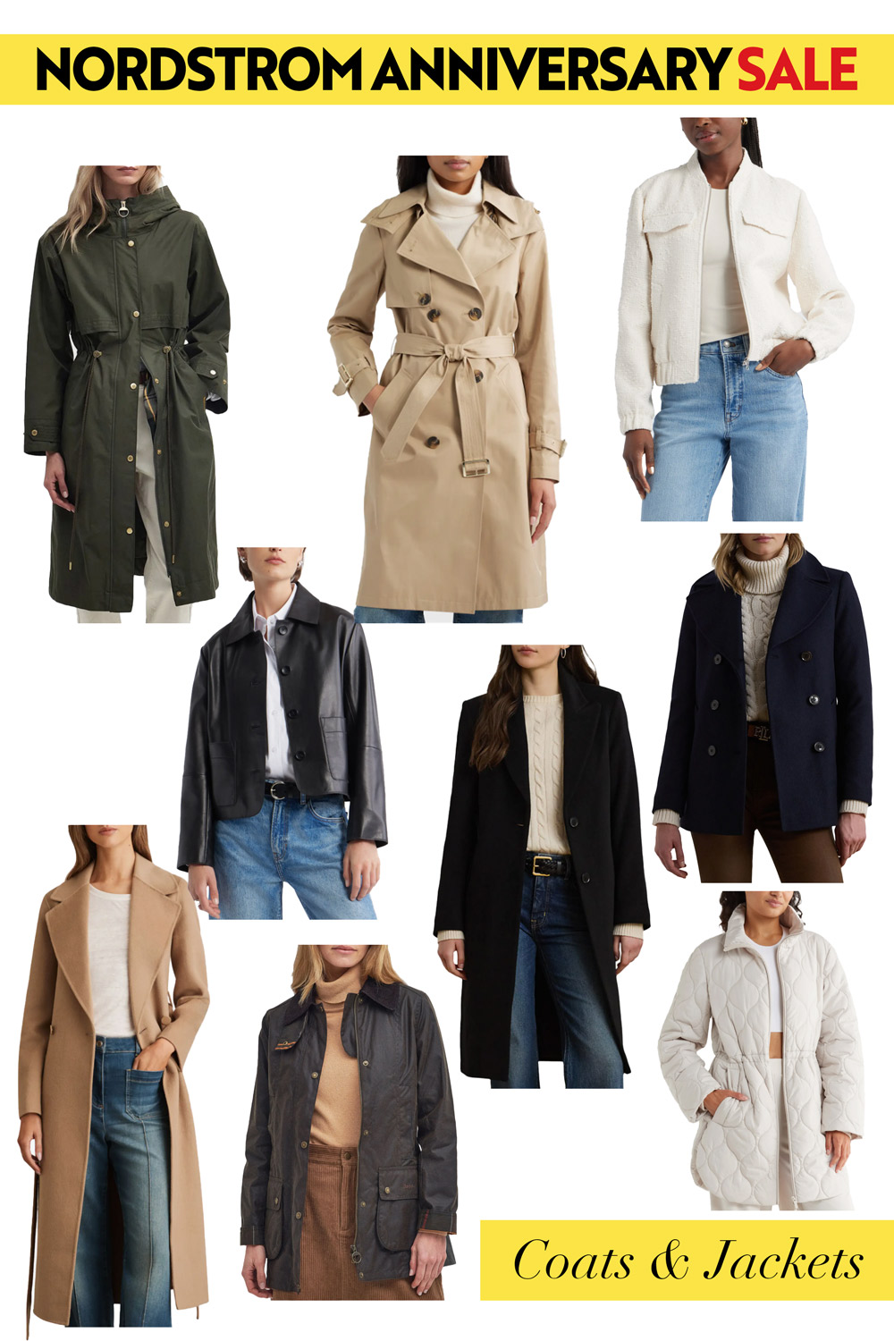 Nordstrom anniversary sale coats and jackets