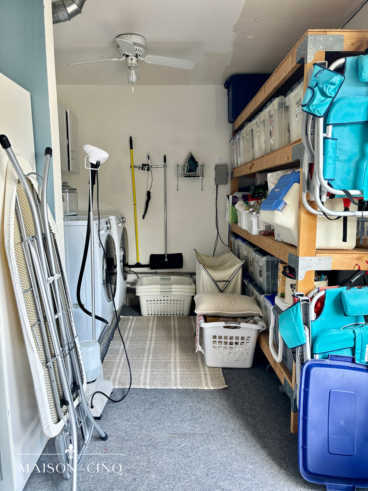 before of garage laundry room 