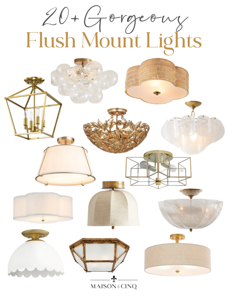 20+ Gorgeous Flush Mount Lights for Every Budget