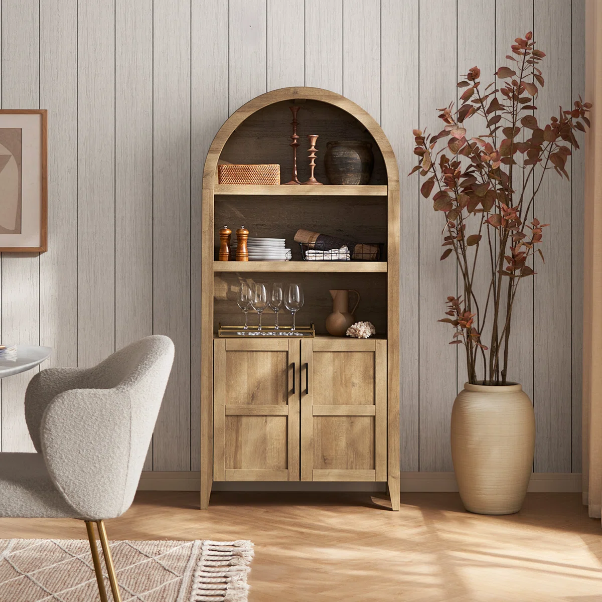 best selling arched bookcase from Wayfair
